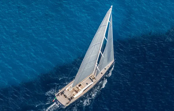 Sea, the way, the wind, yacht, top, sails, yacht Solleone, Leonardo Ferragamo