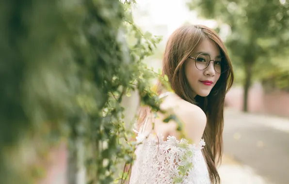 Girl, portrait, Asian