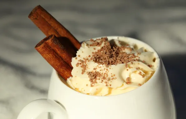 Food, chocolate, mug, cream, sweet