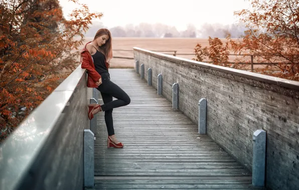 Girl, bridge, Natalia