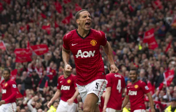 Picture football, player, football, Manchester United, Player, Manchester United Football Club, Rio Ferdinand, Rio Gavin Ferdinand