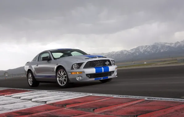 Mountains, Shelby, GT500KR, muscle car, racing track