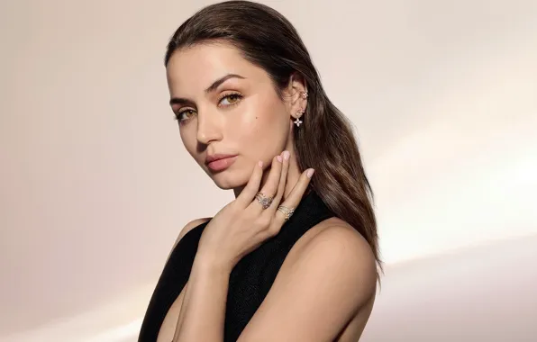 Picture look, girl, decoration, face, photo, makeup, beautiful, Ana de Armas