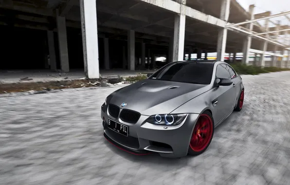 Grey, tuning, bmw, BMW, the front, BBS