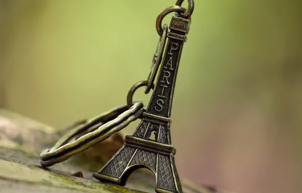Picture macro, Eiffel tower, Paris, keychain, paris, souvenir