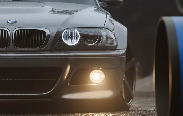 Auto, Headlight, BMW, Machine, Grey, Car, Render, Silver