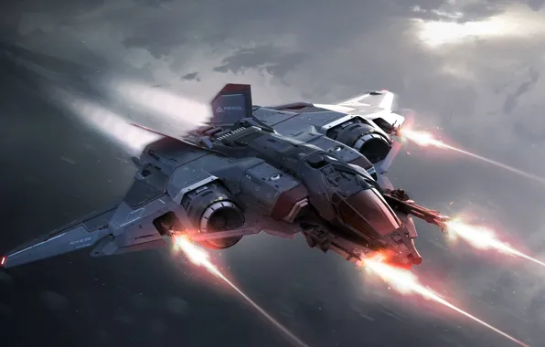 Picture space ship, star citizen, sabre