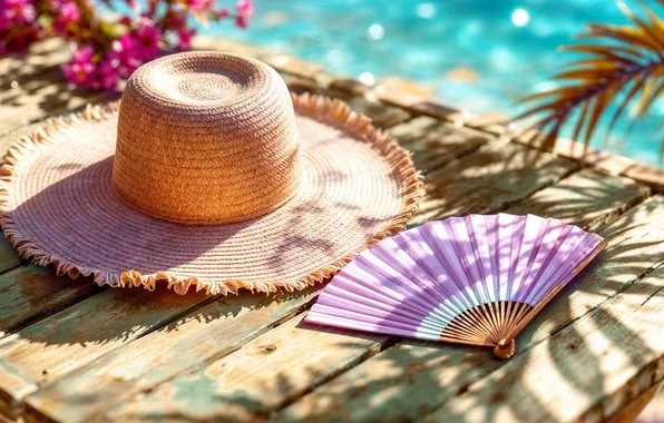 Sea, beach, summer, the sun, stay, summer, sunshine, beach