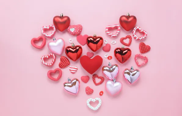 Love, background, pink, heart, hearts, red, love, pink