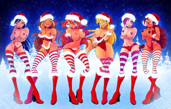 Tits, Christmas, Christmas, Stella, Flora, Layla, Bloom, Bloom