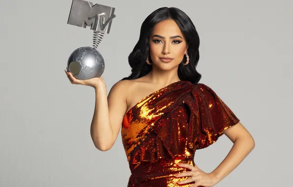 Look, girl, pose, photo, makeup, dress, singer, MTV