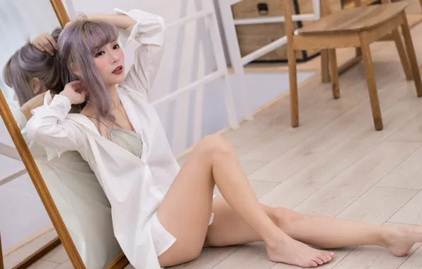 Picture pose, girl, Asian