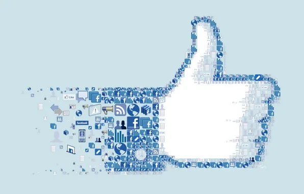 Collage, logo, icons, facebook, icon, social network, i like you.
