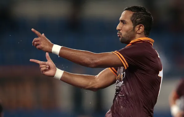 Football, Soccer, Defender, AS Roma, Exultation, Esultanza, Mehdi Benatia, Difensore