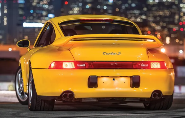 911, Porsche, yellow, Porsche 911 Turbo S
