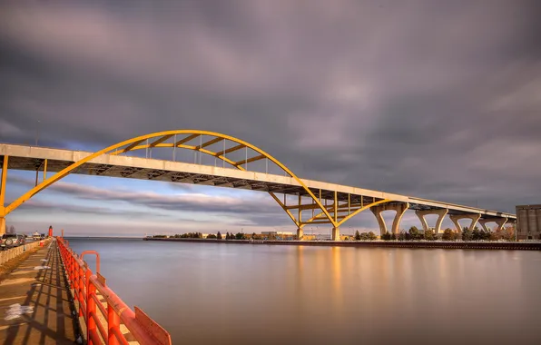 United States, Wisconsin, Milwaukee, Historic Third Ward, Hoan Bridge