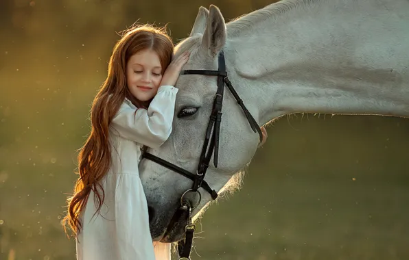 Emotions, horse, horse, friendship, girl