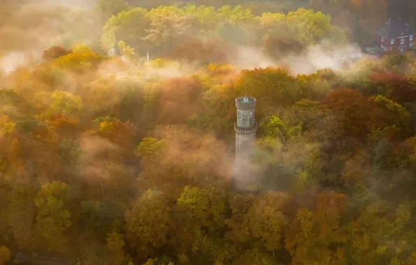 Picture autumn, Germany, North Rhine-Westphalia, Elena's Tower