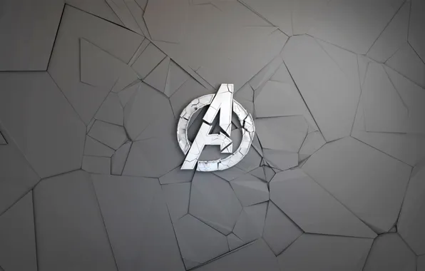 Picture fragments, background, graphics, logo, Logo, comic, MARVEL, The Avengers
