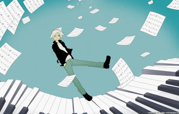 Keys, guy, Soul eater, Soul Eater, sheets of paper