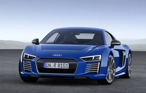 Blue, Audi, Audi, e-tron, 2015