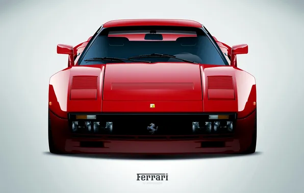 Ferrari, red, gto, 288