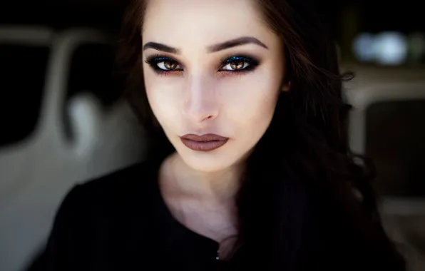Picture portrait, makeup, sponge, Ale Nechitailova