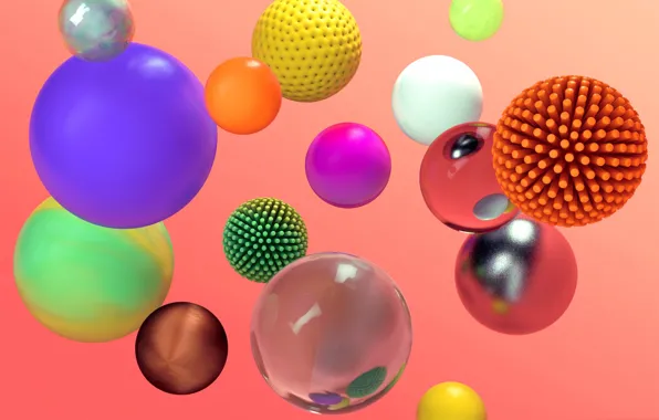 Abstraction, paint, ball, sphere, the volume