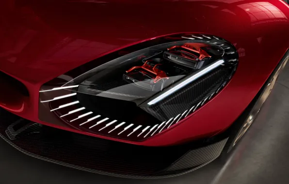 Alfa Romeo, headlight, 2023, Alfa Romeo 33 Stradale, 33 Road