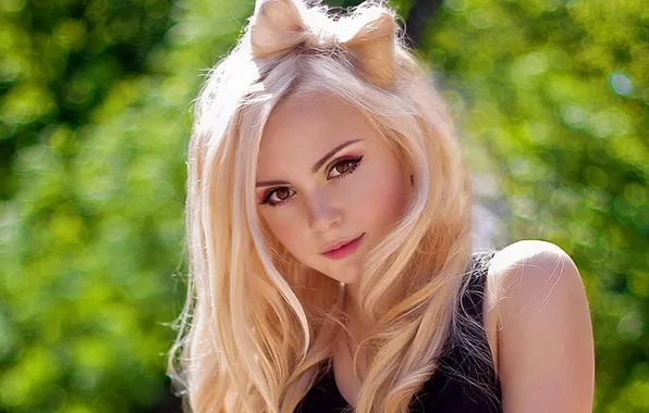 Picture girl, blonde, beautiful