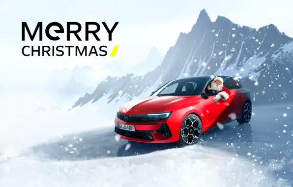 New Year, Opel, Opel, Santa Claus, New Year, Merry Christmas, Santa Claus, Electric