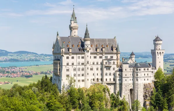 Mountains, castle, Germany, Germany, mountain, Neuschwanstein, Bavaria, Neuschwanstein Castle