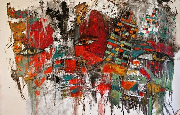 Eyes, background, picture