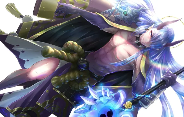 Weapons, fantasy, horns, guy, Yasha, Onmyouji, Onmyoji, Onmyouji (NetEase)