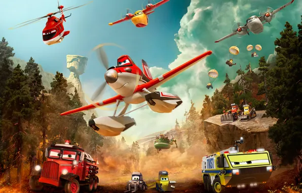 When others fly out, heroes fly in, Planes:Fire and water, Planes:Fire and Rescue