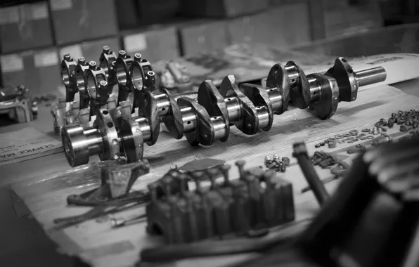 Engine, spare parts, the piston, rod, the crankshaft