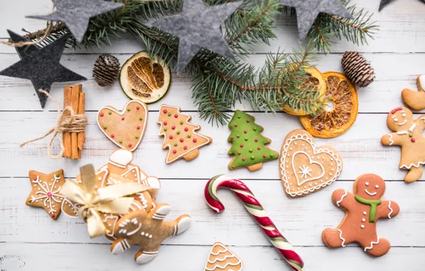 Men, stars, cinnamon, Christmas, winter, sweet, Xmas, celebration