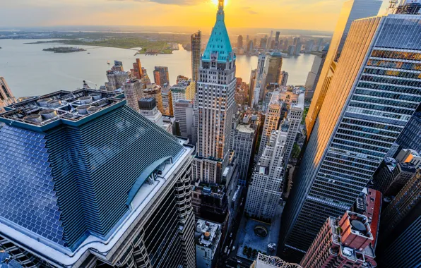 Picture New York, skyscrapers, USA, USA, New York