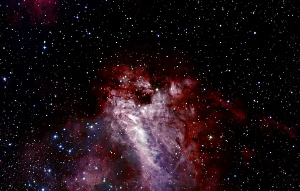 Chili, The Chair, Messier 17, Constellation of Sagittarius, The Omega Nebula, Star Forming Region, H …