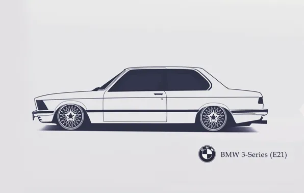 BMW, E21, Minimalistic, SrCky Design, 3-Series