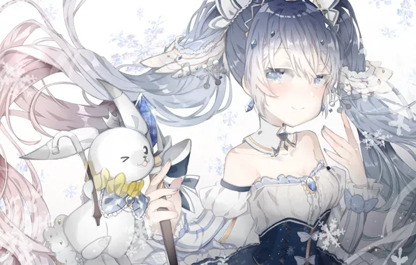 Rabbit, Hatsune Miku, Vocaloid, Vocaloid, Hatsune Miku, yuki miku, yukine