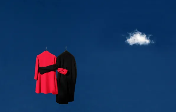 The sky, clothing, cloud