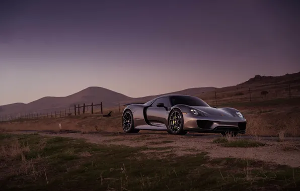 Porsche, Spyder, 918, with, HRE