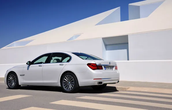 Auto, White, BMW, Boomer, BMW, Day, Sedan, 7 Series