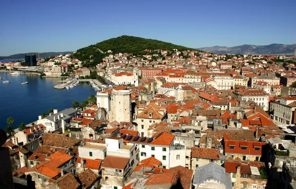 The city, photo, home, Croatia, Split