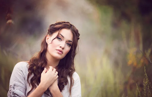 Look, background, portrait, bokeh, Jessica