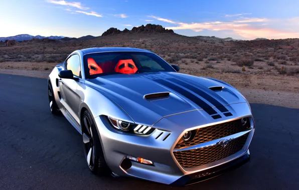 Road, desert, Mustang, Ford, the concept, Auto, Sports, Rocket