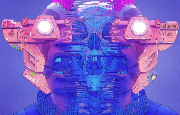 Color, Skull, Glasses, Style, Face, Helmet, Mask, Fantasy