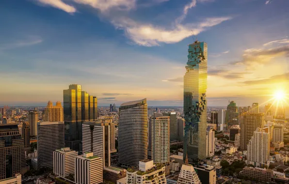 Picture the city, building, beauty, Thailand, Bangkok, Thailand, skyscraper, Bangkok