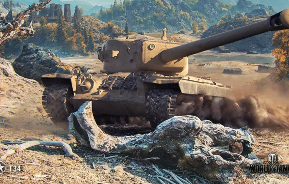 Picture American, WoT, World of Tanks, T34, Wargaming